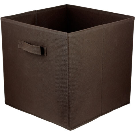 Storage Box  faltbare Aufbewahrung Boxen 31 x 31 x 31 cm dunkelbraun  1 stück