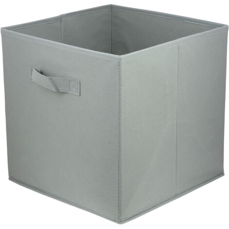 Storage Box  faltbare Aufbewahrung Boxen 31 x 31 x 31 cm  hellgrau  1 stück