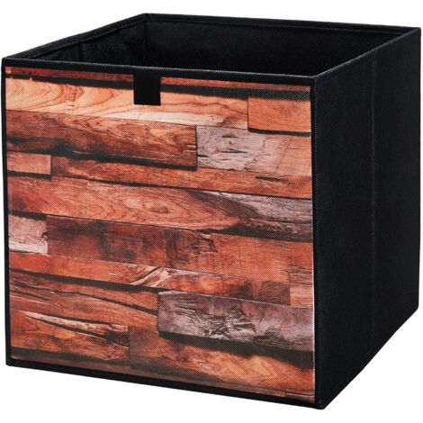 Storage Box faltbare Aufbewahrung Boxen 31 x 31 x 31 cm  Retro-Board  1 stück