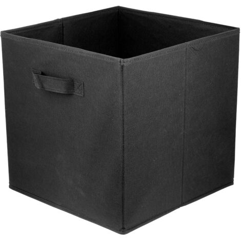 Storage Box  faltbare Aufbewahrung Boxen 31 x 31 x 31 cm  Schwarz  1 stück