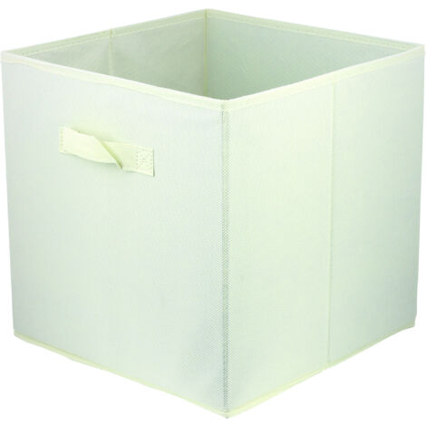 Storage Box faltbare Aufbewahrung Boxen 31 x 31 x 31 cm Weiss 1 stück