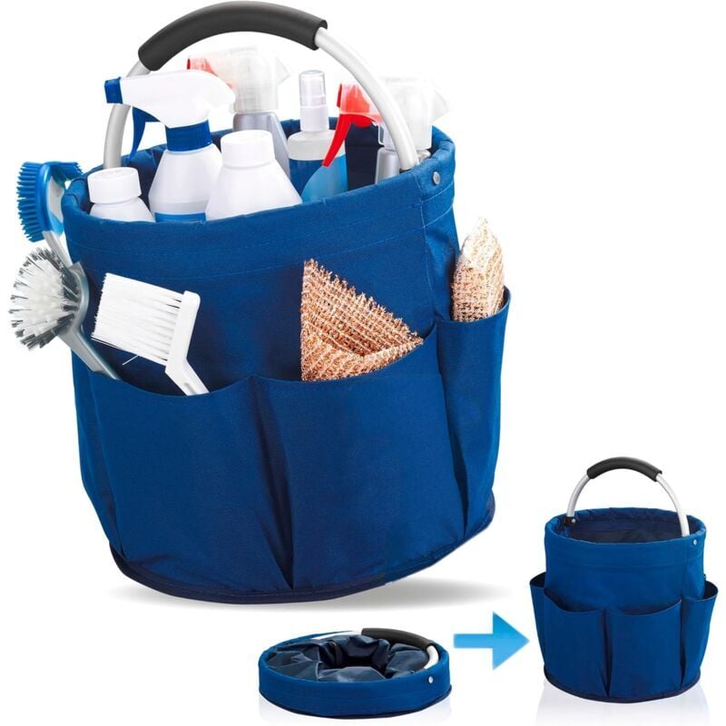 SNQ - Storage box for cleaning utensils, small garden tools or tools,Blue,S rangement universel-4cm,2826.5cm