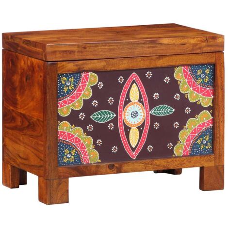 Storage Box Multicolour 50 x 30 x 40 cm Solid acacia wood vidaXL