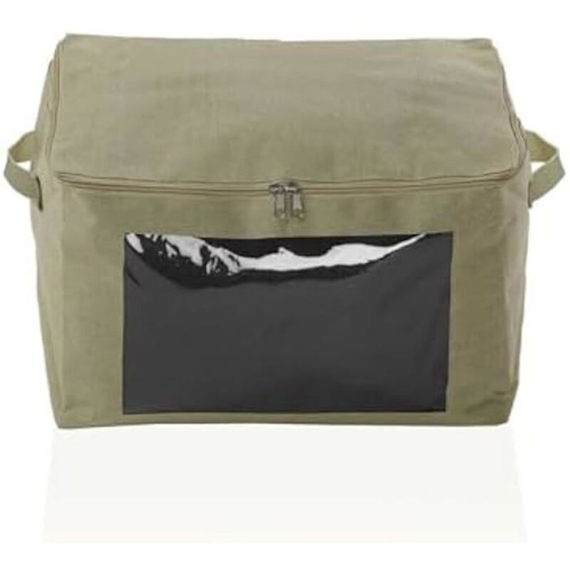 Storage Box - VERSA - Beige - 26 x 26 x 38 cm - Multicolor - Cardboard/Paper