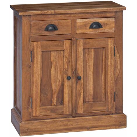 Storage Cabinet Natural 65 x 30 x 75 cm Solid Teak Wood vidaXL