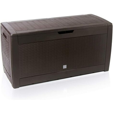 main image of "Garden Storage Box Utility Chest Cushion Shed Plastic Large Outdoor Garden Trunk"
