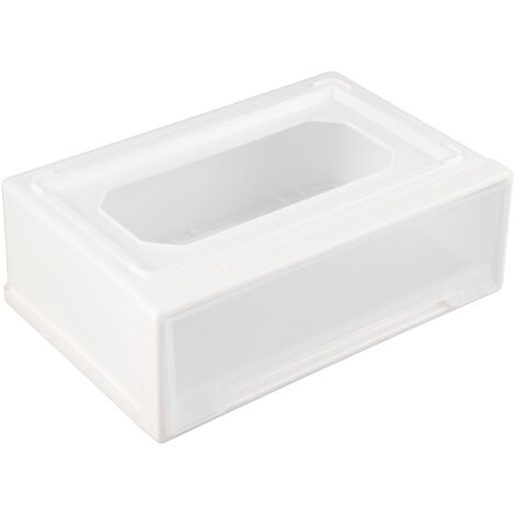 Storage Drawer PP Tabletop Storage Box Transparent Drawer Socks Clothes Holder for Home Bedroom