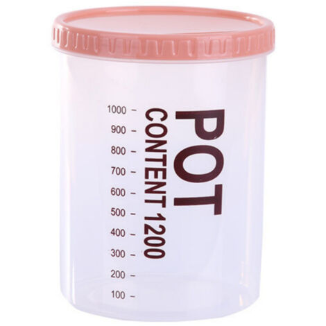 Storage Jars Plastic Material Stackable Transparent Body Large Capacity Rotatable Sealing Cover Airtight Jars with Lids Large Color Random