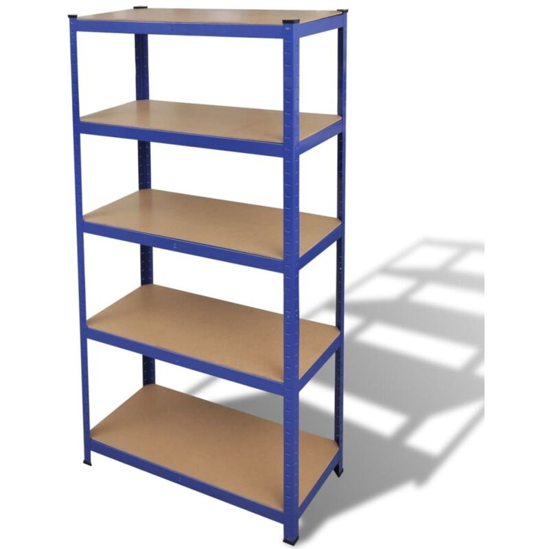 Storage Shelf Garage Storage Organizer Blue - VIDAXL