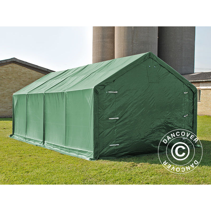 Dancover - Storage shelter Storage tent pro 4x8x2x3.1 m, pvc, Green - Green