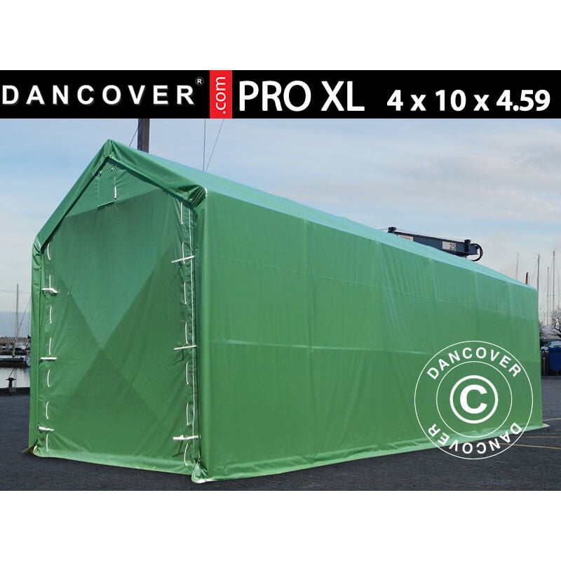 Storage shelter Storage tent pro xl 4x10x3.5x4.59 m, pvc, Green