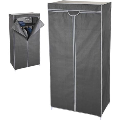 Storage solutions Portable Wardrobe 75x45x160 cm Grey