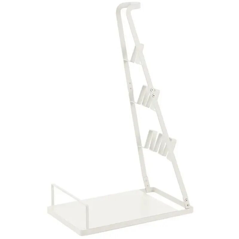 Storage stand compatible with Bosch Series 4 Flexxo 28V and Series 6 Athlet 20V handheld vacuum cleaners - white