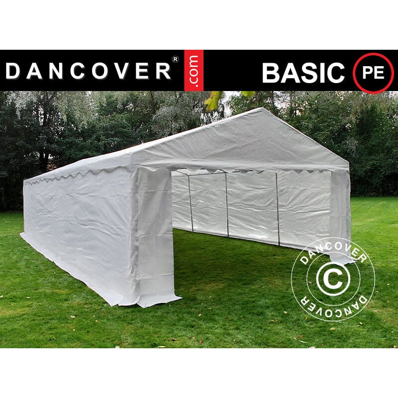 Storage Tent Portable garage Basic 2-in-1, 6x12 m pe, White