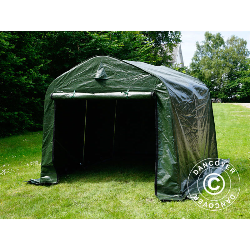Storage tent Portable garage PRO 2.4x2.4x2 m PE, Green - Green