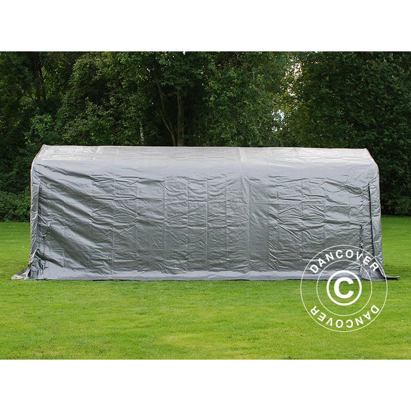 Dancover - Storage tent Portable garage pro 2.4x6x2.34 m pe, Grey - Grey