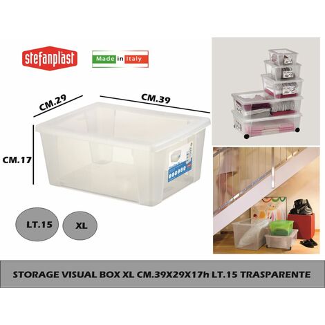 STORAGE VISUAL BOX XL CM.39X29X17h LT.15 TRASP.