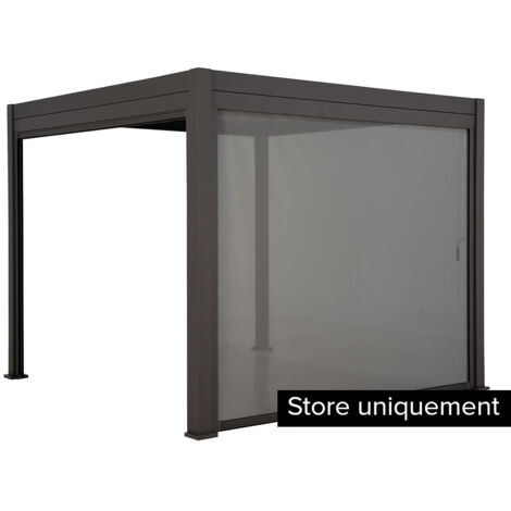 Store 4 m pour pergola Evora 4 x 3 m texaline graphite - Hespéride