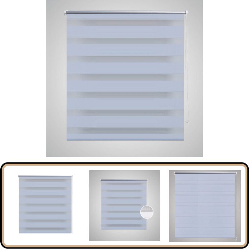Vidaxl - Store 60 x 120 cm Blanc - Store à Rouleau - Store Design - Store Intérieur - Rideau Occultant - Filtre Lumière