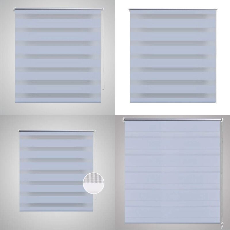 Vidaxl - Store 60 x 120 cm Blanc - Store à Rouleau - Store Design - Store Intérieur - Rideau Occultant - Filtre Lumière - Home & Living