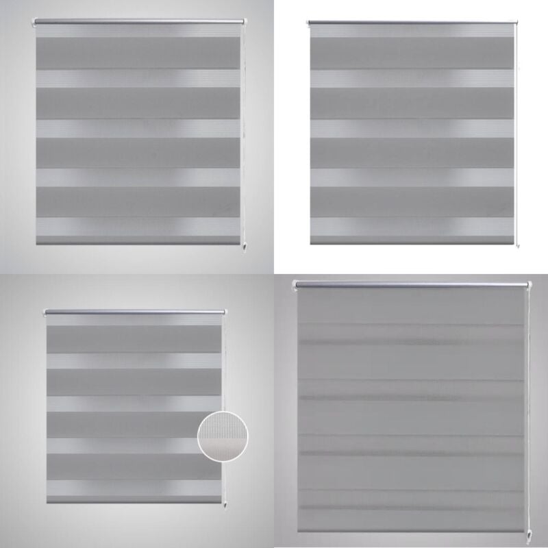 Vidaxl - Store 60 x 120 cm Gris - Store à Rouleau - Store Design - Store Intérieur - Rideau Occultant - Filtre Lumière - Home & Living