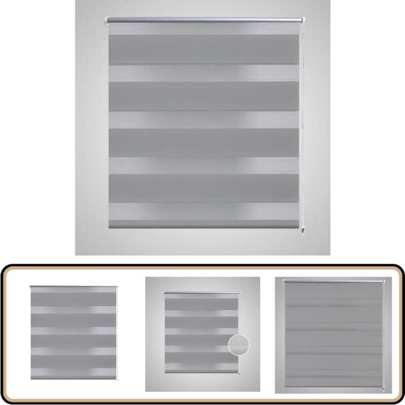 Vidaxl - Store 70 x 120 cm Gris - Store à Rouleau - Store Design - Store Intérieur - Rideau Occultant - Filtre Lumière