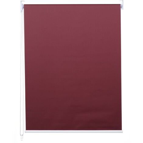 Store à enrouleur pour fenêtres, HHG-384, avec chaîne, avec perçage, isolation, opaque, 60 x 230, bordeaux