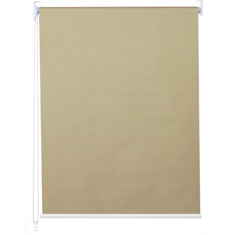 Store à enrouleur pour fenêtres, HHG-399, avec chaîne, avec perçage, isolation, opaque, 70 x 230, beige