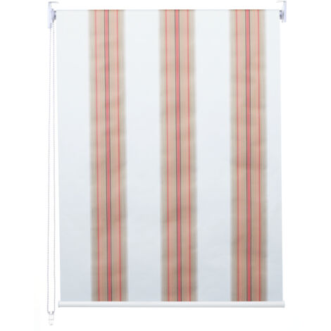Store à enrouleur pour fenêtres, HWC-D52, avec chaîne, avec perçage, opaque, 90 x 230  blanc/rouge/