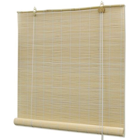 Store Enrouleur Bambou Pare-vue Occultant Rideau Maison Intérieur vidaXL