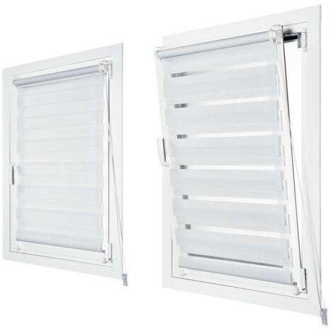 Store a rullo Stor Planet Clip&Fix Night&Day Bianco 150 x 180 cm