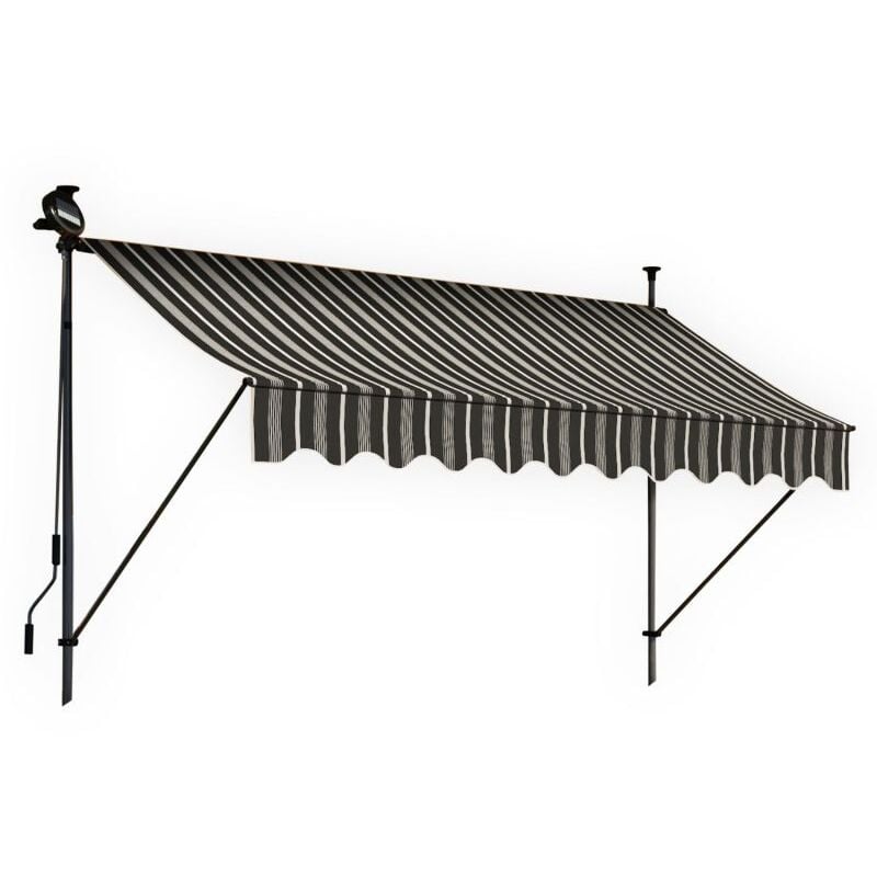 Blumie - Store banne 200x150 cm avec éclairage led et manivelle