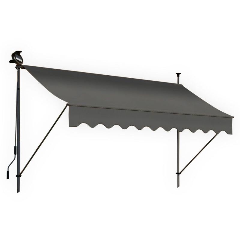 Blumie - Store banne 300x150 cm avec éclairage led et manivelle