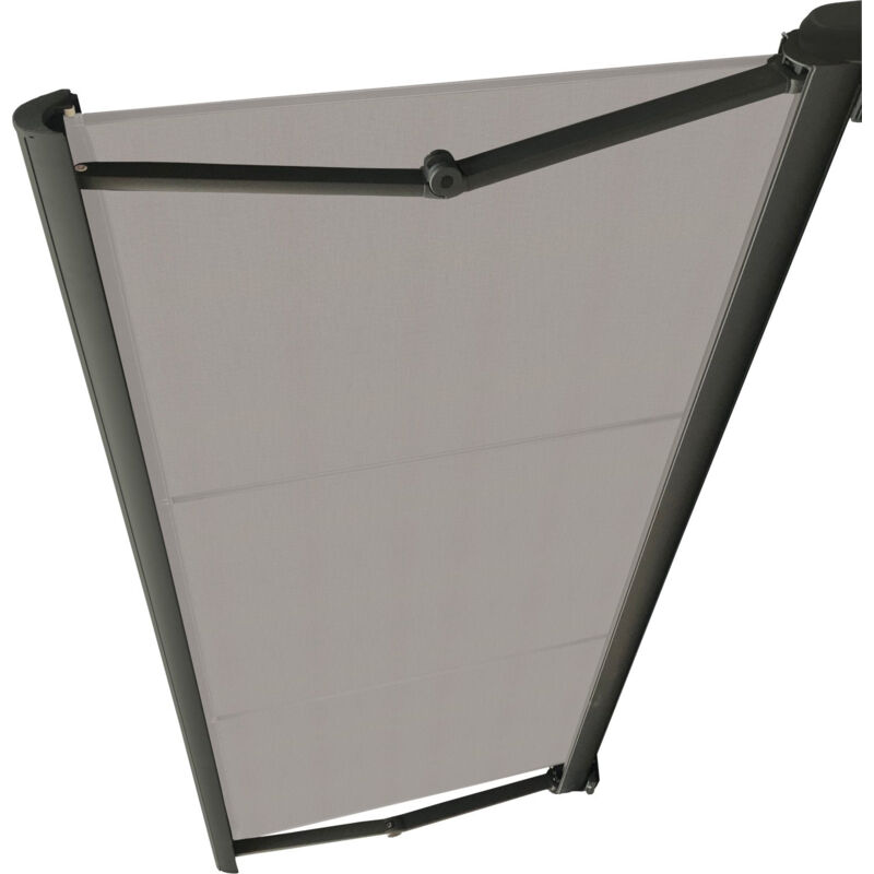 Store de terrasse coffre integral motorise ral anthracite 2,5 x 2 toile dickson® gris