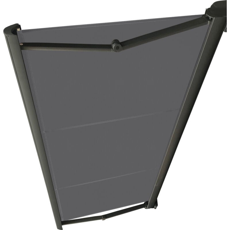 Store de terrasse coffre integral motorise ral anthracite 3,6 x 3 dickson® ardoise