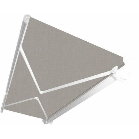 STORE BANNE COFFRE INTEGRAL MOTORISE STRUCTURE GRISE 2,75 X 2 TOILE DICKSON