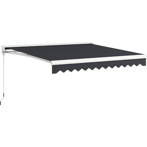 Store banne électrique manuel rétractable dim. 2,95L x 2,50l m anthracite