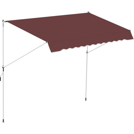 Store banne manuel rétractable JIMENA bordeaux