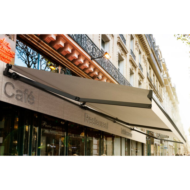 Ici Store - Store Banne Monobloc Manuel 4,65 X 3,5 m Anthracite - DICKSON® NAPLES - NAPLES