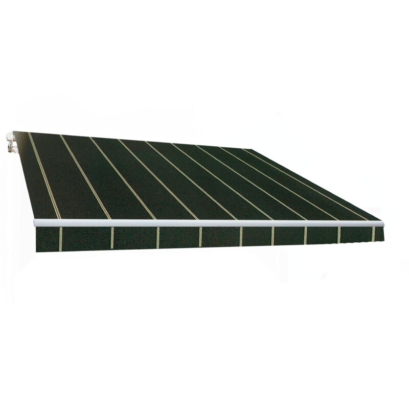 Store Enroulable 4x2,5 Gris Foncé – Acrylique UV – Aluminium – Manivelle