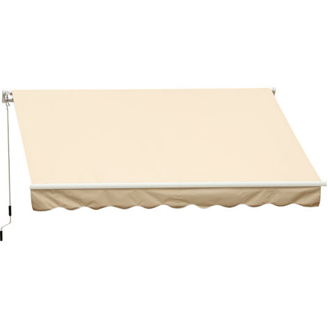 Store banne rétractable manuel 4m FRANCESCO beige