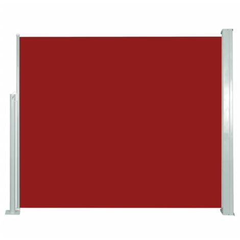 Store banne  Store extérieur  Auvent latéral rétractable 120 x 300 cm Rouge CFW69164