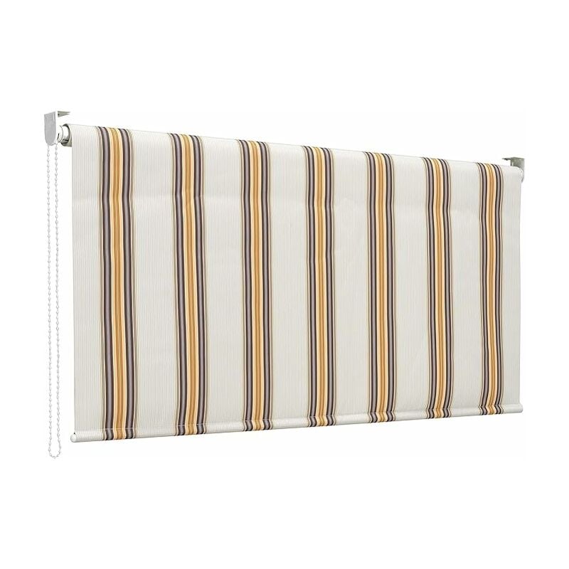 Rideau à bandes beige 250x200