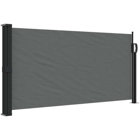 Store banne，Auvent latéral rétractable anthracite 100x500 cm CFW310778