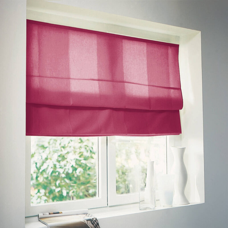 Madecostore - Store bateau tamisant dolpo - gamme Must - Rouge - L45 x H250cm