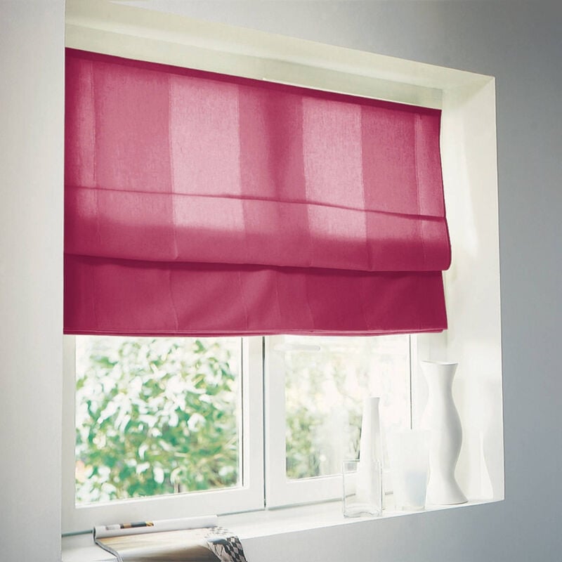 Store bateau tamisant dolpo - gamme Must - Rouge - L80 x H190cm