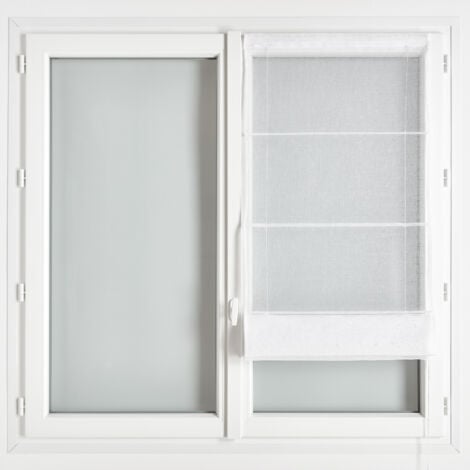 HOMEMAISON Store bateau en étamine blanc Blanc 45x180 cm