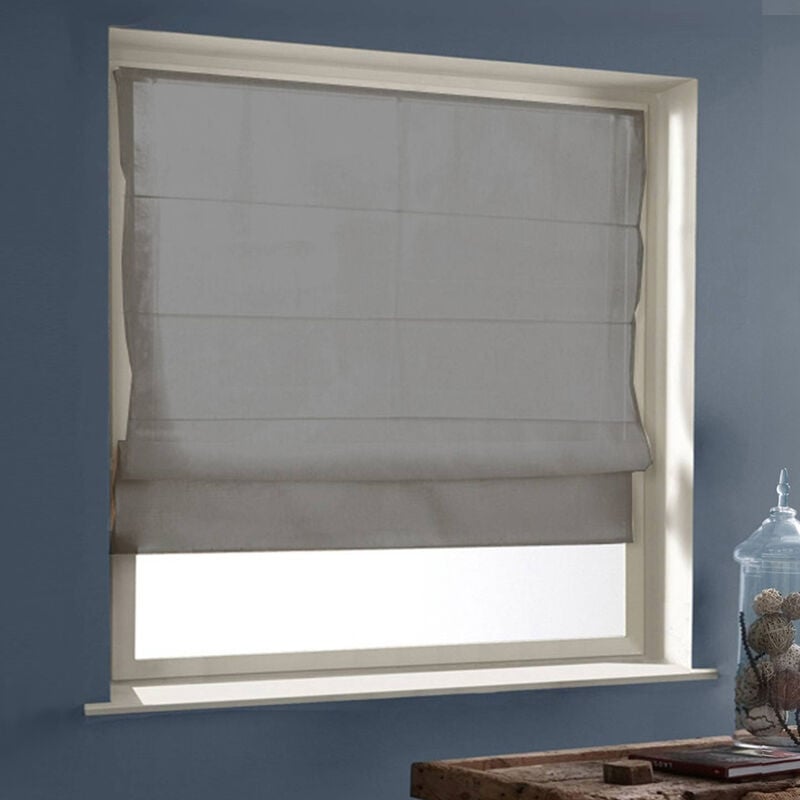 Store bateau tamisant panama - gamme Must - Marron - L180 x H220cm