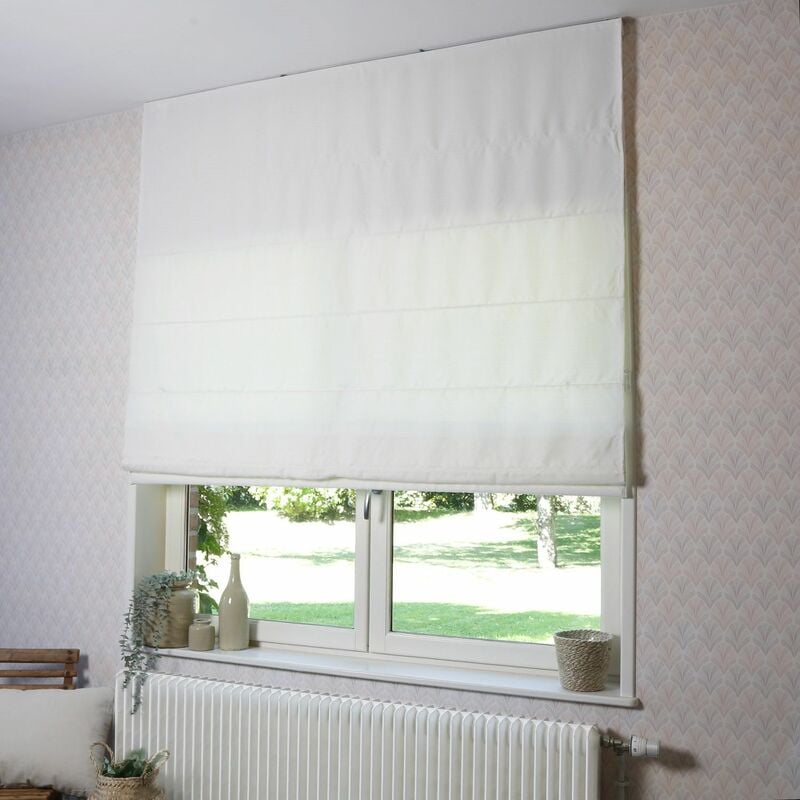 Madecostore - Store bateau tamisant chiné chambray - Gris - L160 x H160cm