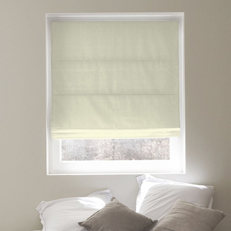 Madecostore - Store bateau tamisant uni - Beige - L75 x H175cm